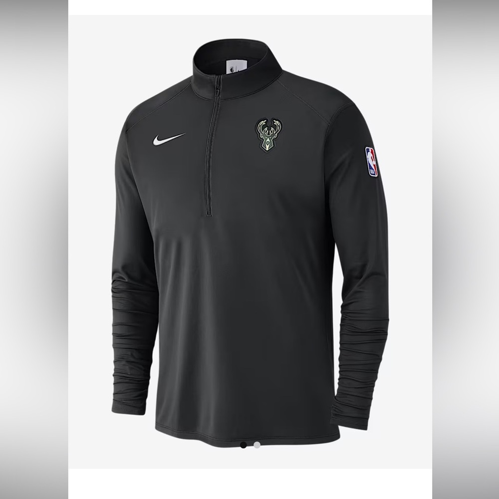 Nike Black Spurs Half-Zip Pullover